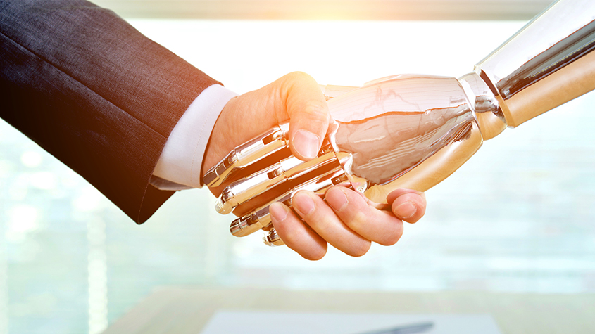 business handshake as a conceptual representation of the conclusion of Technology Transfer contracts
