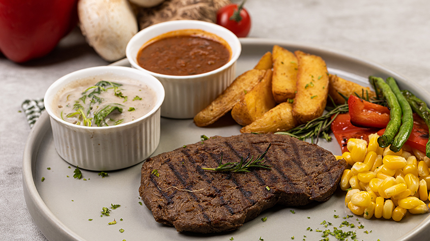 beefless-steak A beefless steak is a sustainable and innovative alternative for meat